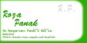 roza panak business card